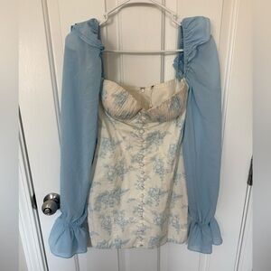 Bo&Tee x Oh Polly Balloon Sleeve Dress